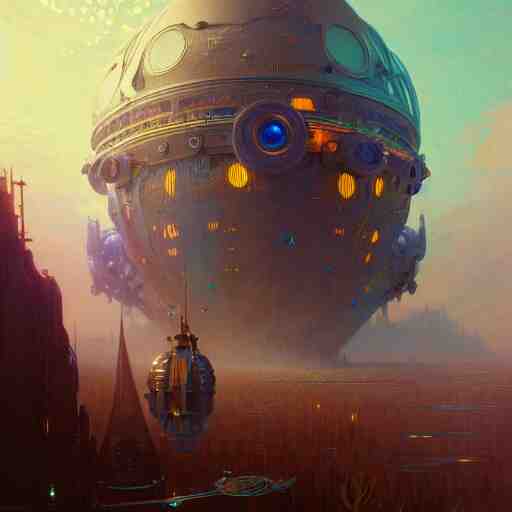 a highly detailed digital image of an imagination machine, concept art, artstation, cgsociety, very detailed, intricate, detailed illustration, by greg rutkowski and alphonse mucha, Paul Lehr and Beeple, iridescent accents, ray tracing, product lighting, sharp, smooth, masterpiece