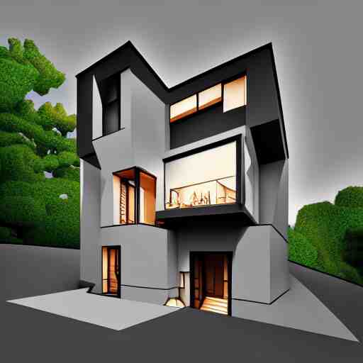 villa, extremely detailed digital art, bauhaus, trending on artstation, masterpiece 