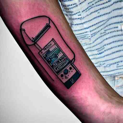 sp - 4 0 4 audio mixer tattoo along forearm 