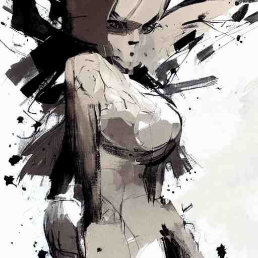 character design concept by ashley wood, exquisite graphic art on a plain background, graphic novel cover art 