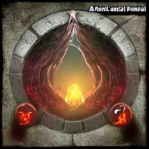 a demonic magical portal 