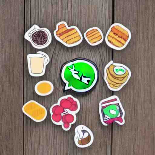 a whatsapp stickers pack of lunch time, 