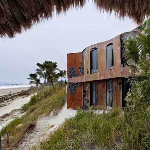 biopunk house in beach