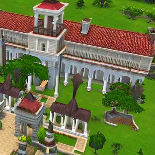 a spanish colonial mansion, sims 3 screenshot 