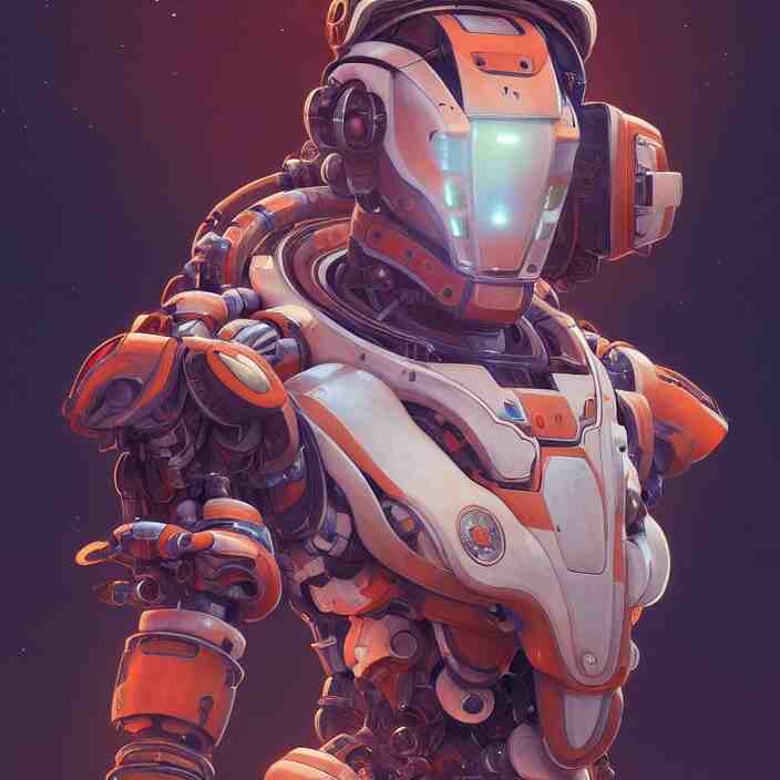 symmetry!! portrait of a robot astronaut, floral! horizon zero dawn machine, intricate, elegant, highly detailed, digital painting, artstation, concept art, smooth, sharp focus, illustration, art by artgerm and greg rutkowski and alphonse mucha, 8 k 