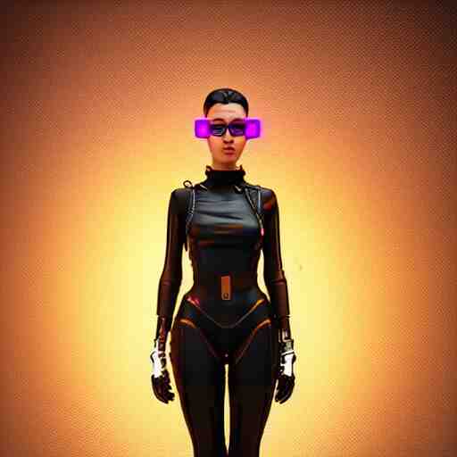 futuristic cyberpunk girl with innovative glasses inspired avant - garde art, deco fashion, highly detailed, photorealistic portrait, bright studio setting, studio lighting, crisp quality and light reflections, unreal engine 5 quality render 