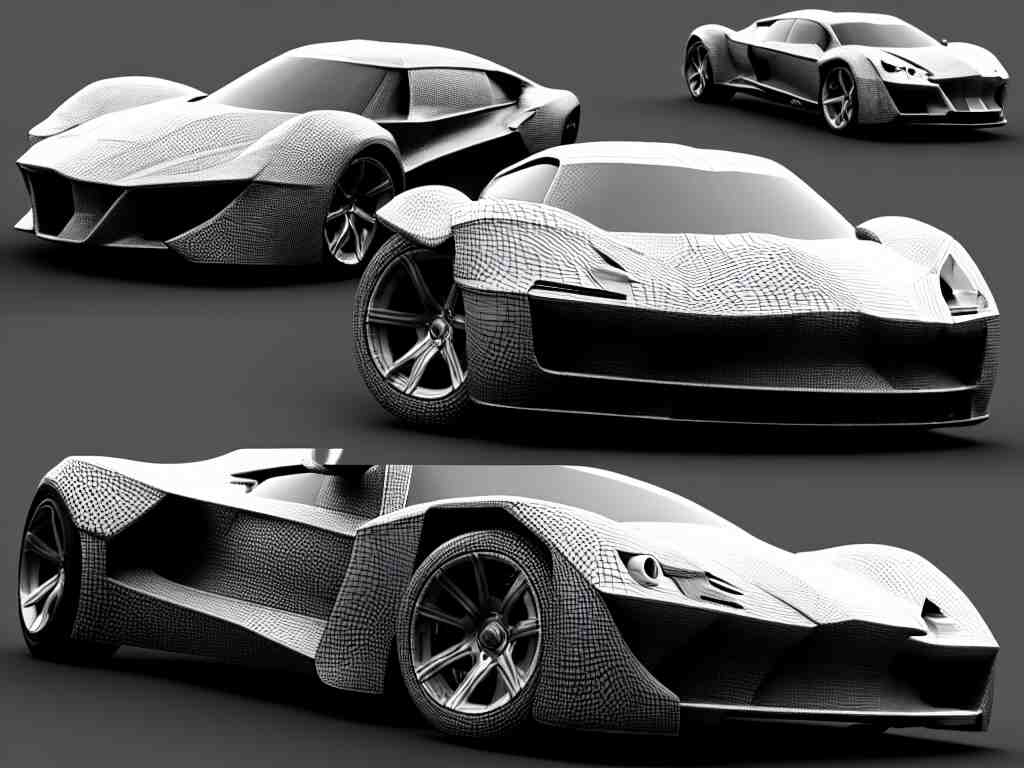 bw 3 d render concept car, hyperrealism, detailed textures, photorealistic 3 d, ultra realistic, cinematic, intricate, cinematic light, unreal engine 8 k, octane render, unreal engine by david kostic and stanley lau and artgerm and philippe stark 