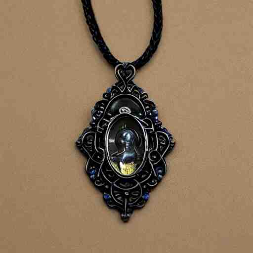 necro artnouveau style necklace 