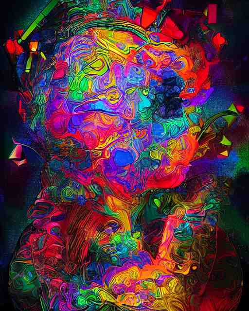 communication, digital artwork, trending on artstation, beautiful artwork, psychedelic colorization, influenced by mario martinez 