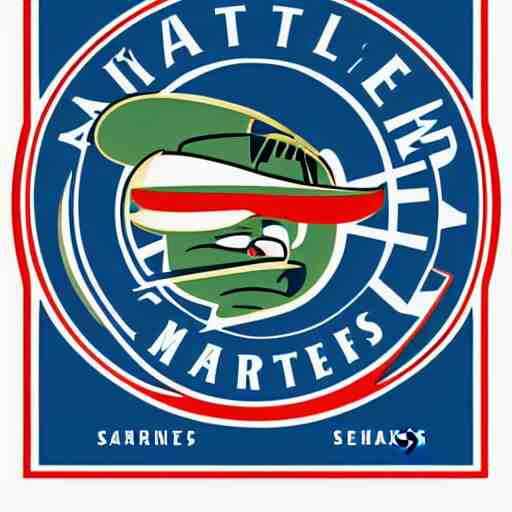 seattle mariners logo, by dr, seuss 