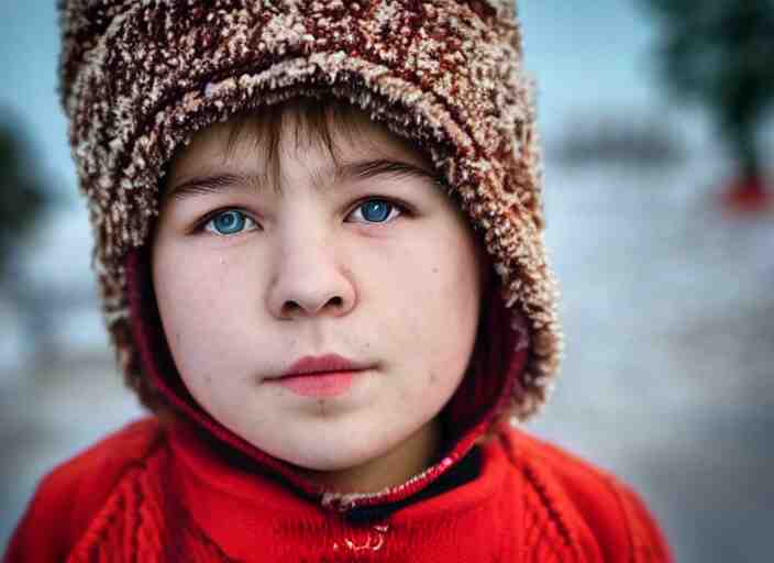 professional fine details photo portrait of kid from kazan, tatarstan kid in the postsoviet suburbia, iphone detailed photo, instagram 