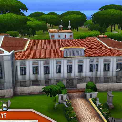 a spanish colonial mansion, sims 3 screenshot 