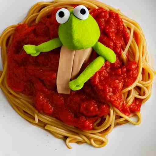 italian chef cooking muppets like spaghetti 