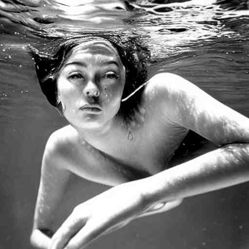 underwater photography full portrait of a young beautiful woman swimming by terry o'neill 