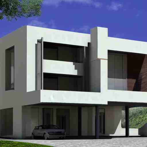 brutalist minimalist mansion exterior design high quality highly detailed 8 k 