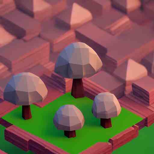 a cute little matte low poly isometric mushroom, lat lighting, soft shadows, trending on artstation, 3d render, monument valley, fez video game,