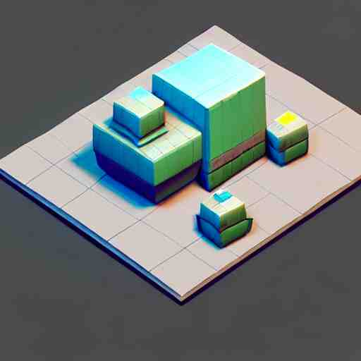 isometric 3 d canon, low poly, soft render, handpaint texture, blender, 3 dcoat 