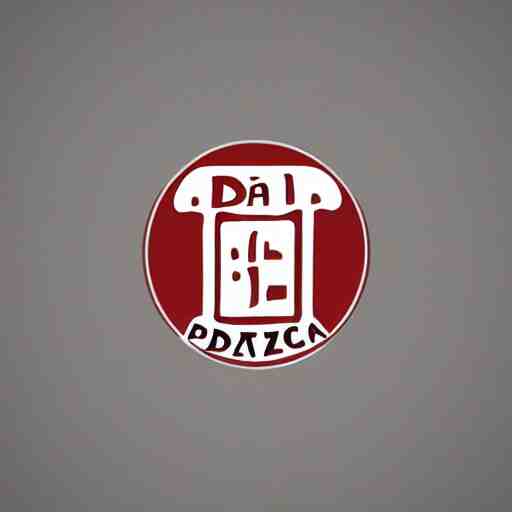 da michele logo for a pizzeria, 2 d, illustration 