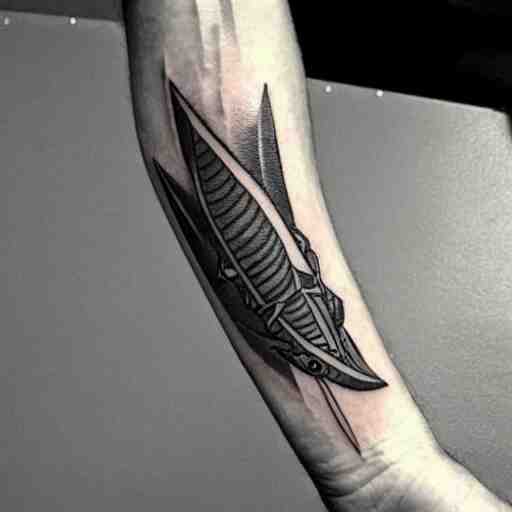 tattoo of zelda windfish tribal realistic 