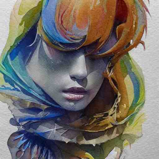 water color art on paper, highly detailed, artstation, masterpiece, award - winning, 