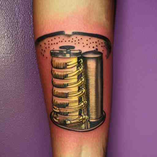 tattoo of voyager's golden recorder 