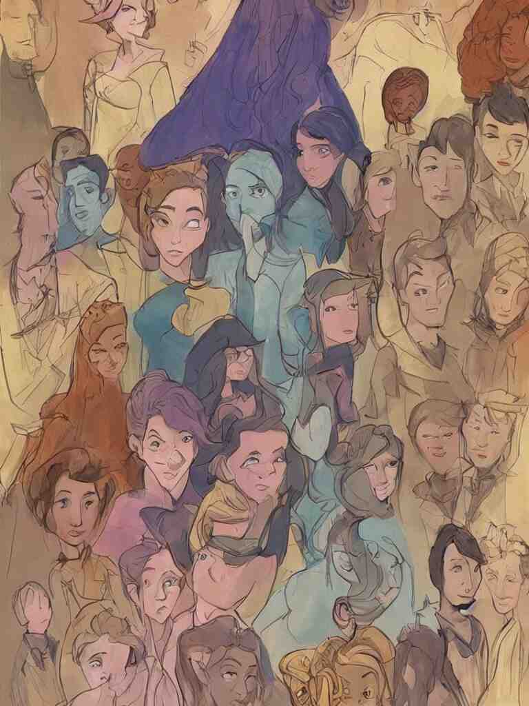 gender by Disney Concept Artists, blunt borders, golden ratio