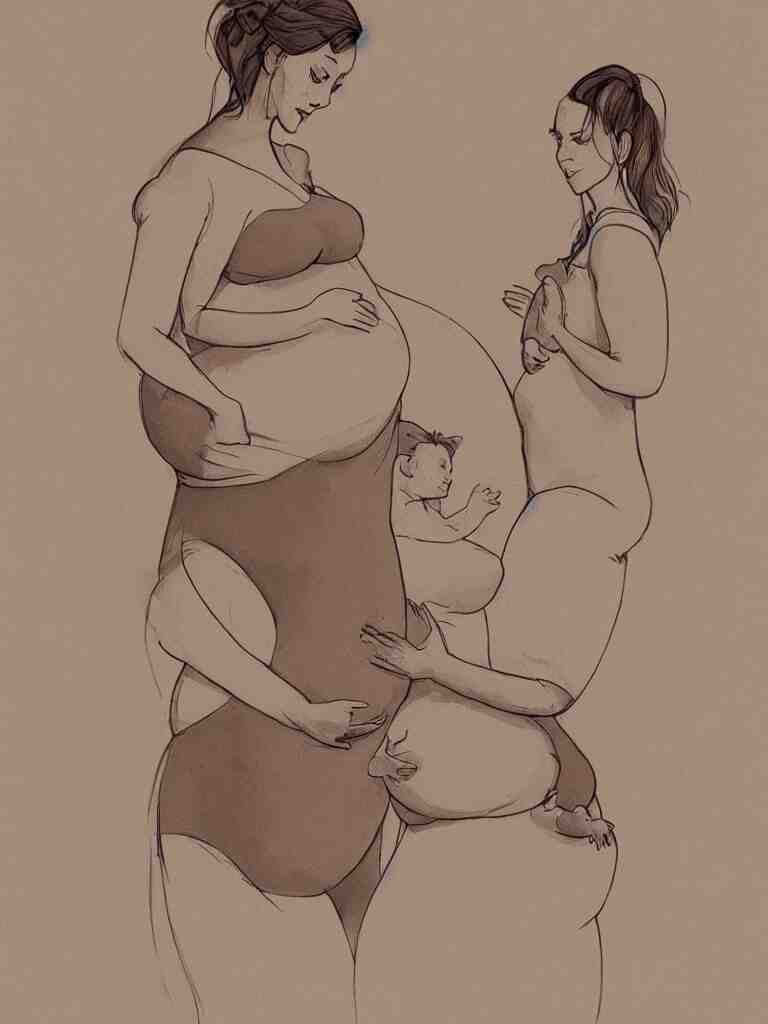 pregnancy by disney concept artists, blunt borders, golden ratio 