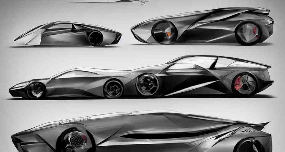 Automotive design art, digital art, trending on Behance,