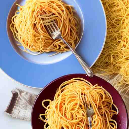 an house spaghetti made of spaghetti