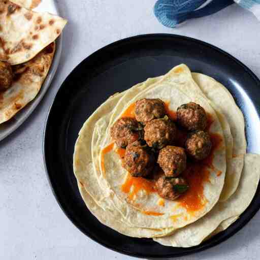 tortilla with meatballs in a secret society 