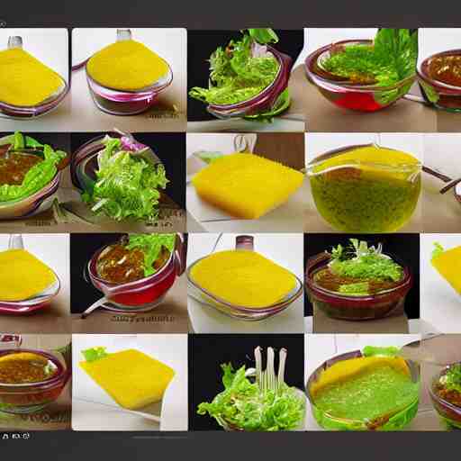 salad sponge dressing, Trending on Artstation, Hiroaki Tsutsumi style