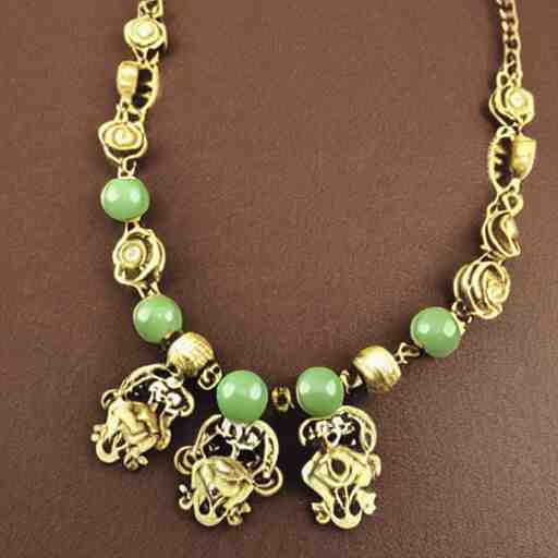 fine beautiful rococo artnouveau necklace 