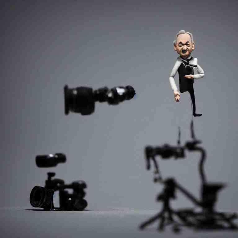 a cinematic film still of a claymation stop motion film starring bill murray, shallow depth of field, 8 0 mm, f 1. 8 