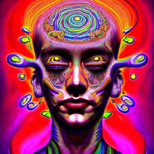 An extremely psychedelic portrait of Rock N Roll, surreal, LSD, face, detailed, intricate, elegant, lithe, highly detailed, digital painting, artstation, concept art, smooth, sharp focus, illustration