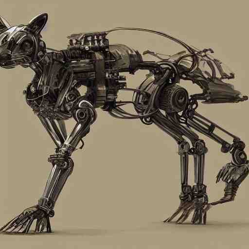 a robotic fox by viktor antonov, mechanic, dishonored, concept art, intricate, detailed, dramatic, artstation 