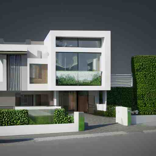 isometric render of a beautiful modern home designed for aesthetics, energy efficiency and foliage, cg render, high resolution, professional 