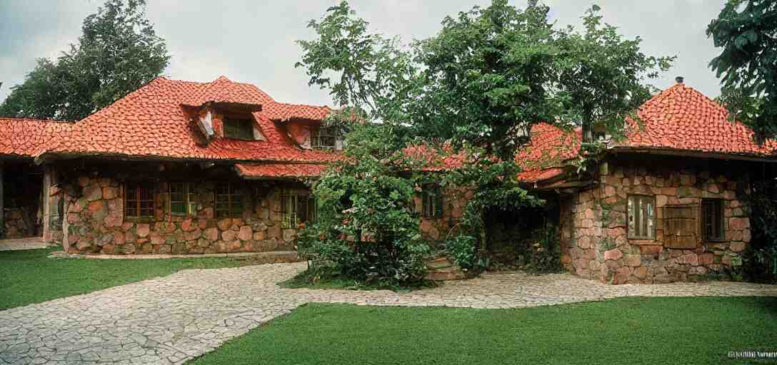 house in carpathian vernacular style. outdoor landscaping designed by roberto burle marx. fujinon premista 1 9 - 4 5 mm t 2. 9. portra 8 0 0. 