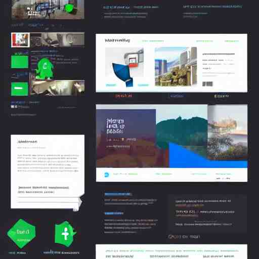 website material design concept 