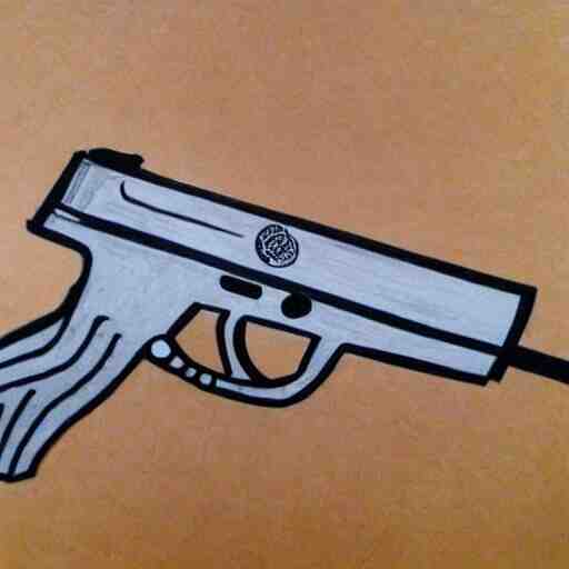 chipotle themed gun drawing