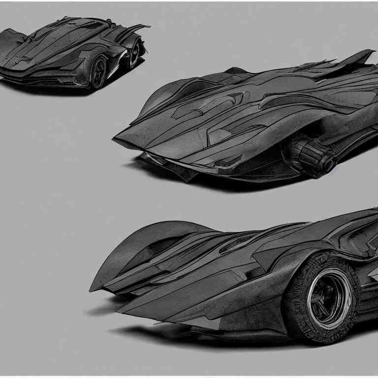 technical drawings of the batmobile as done by leonardo davinci, 8 k resolution, detailed illustration, octane render 