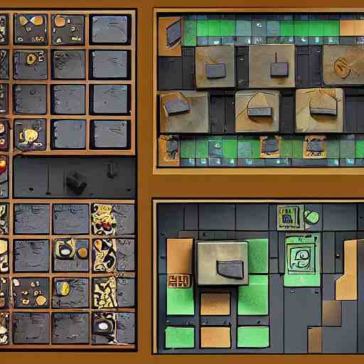 props game design assets, 2d fortnight style modular sci-fi walls, connectable,