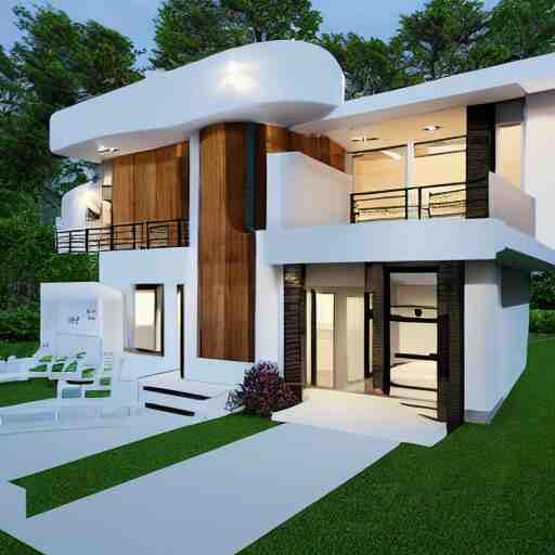 floor plan to a modern contemporary home 