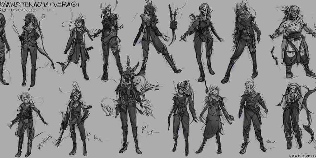 character design sheet of mgb 