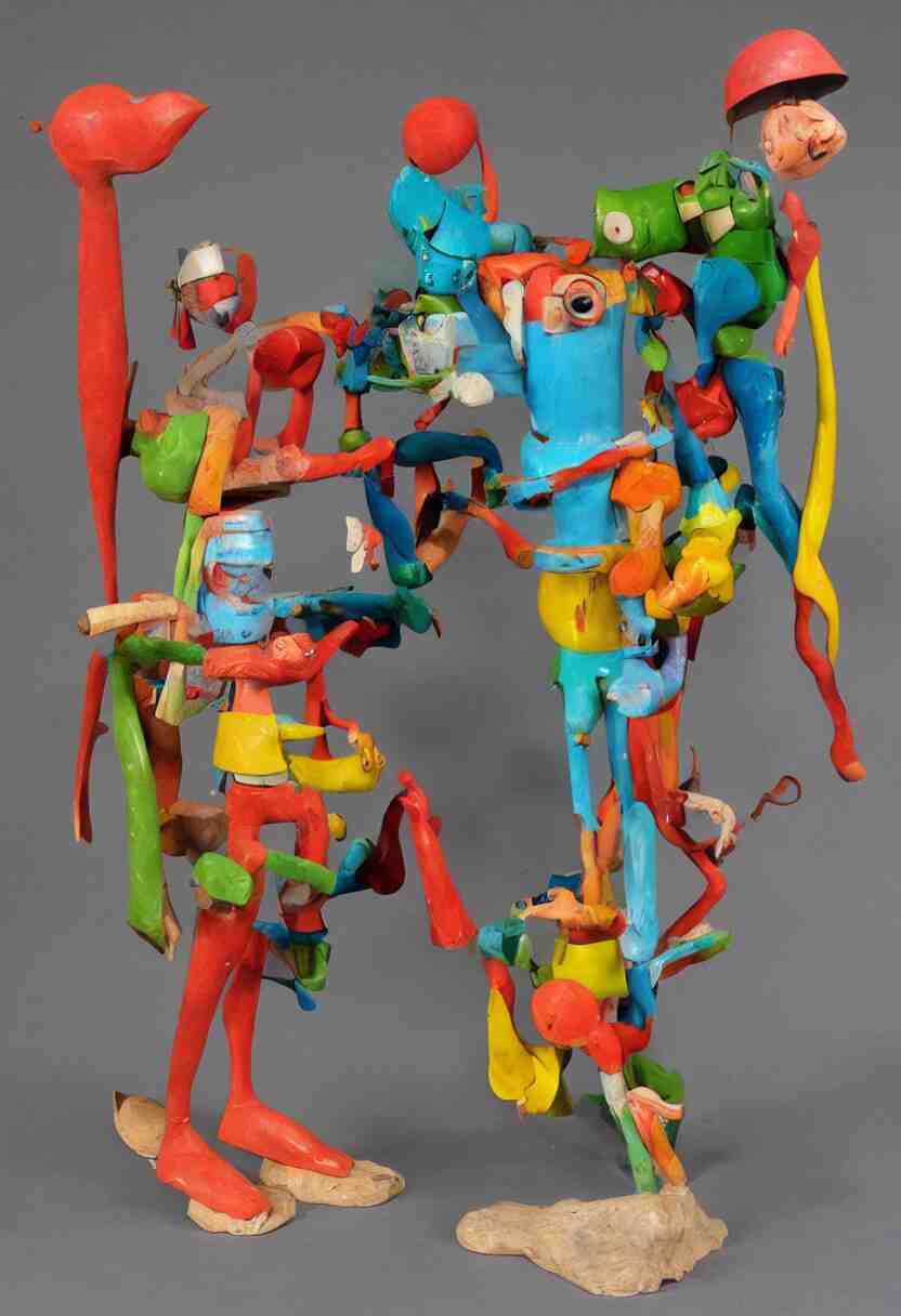 1 9 6 0 s weirdo cartoon sculpture toy on display 