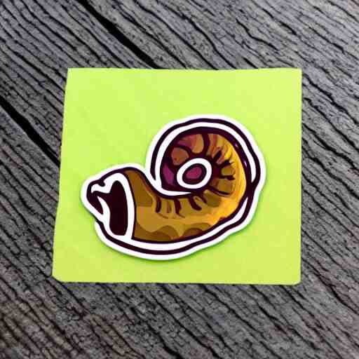 cute snail sticker 