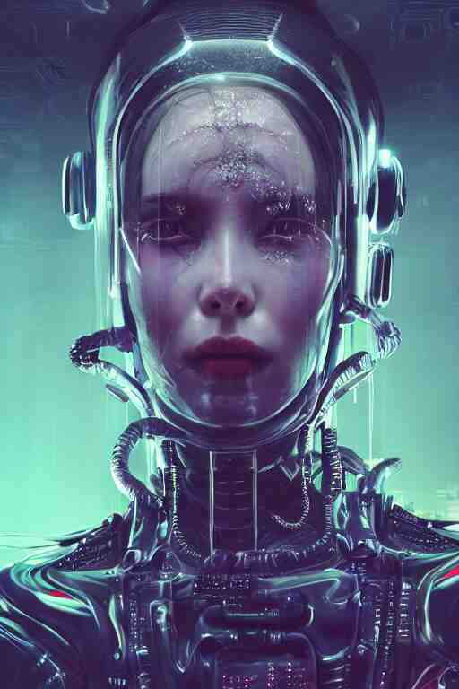 hyperrealistic portrait of a woman monster astronaut, full body portrait, well lit,  intricate abstract. cyberpunk,  intricate artwork, by Tooth Wu, wlop, beeple. octane render,in the style of Jin Kagetsu, James Jean and wlop, highly detailed, sharp focus, intricate , 4k, artstation